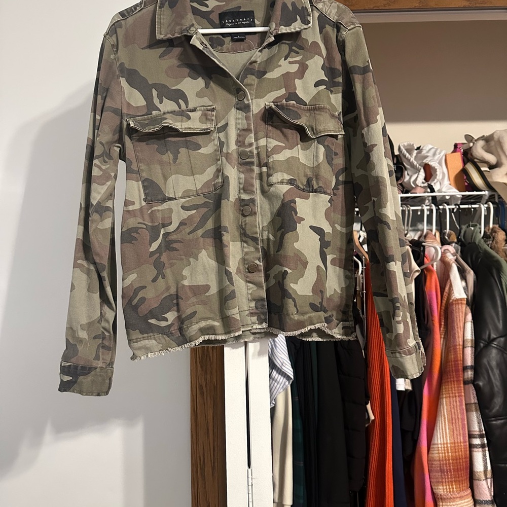 Sanctuary Camouflage Shirt Jacket